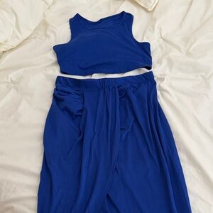 SHEIN Royal Blue Sleeveless Jumpsuit